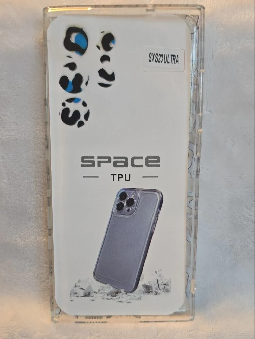 Samsung Galaxy S23 Ultra Blue Leopard Print Phone Case Brand Unspecified